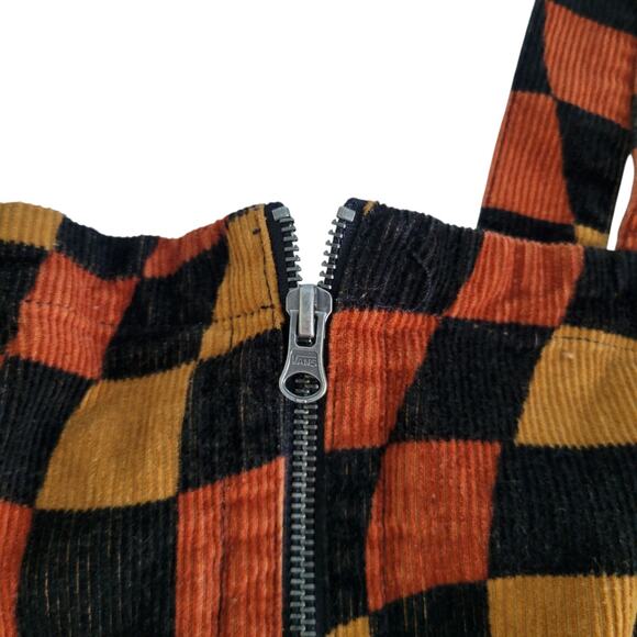 VANS Jagger Fall Mini Dress Women's XS Cotton Corduroy Streetwear Preppy Punk - Picture 5 of 13